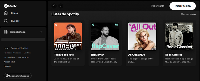 Spotify - Páginas para Descargar Música Gratis