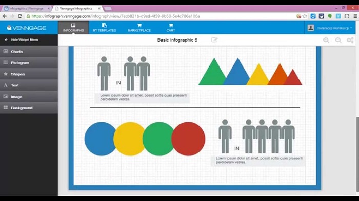 Venngage se especializa solo en infografias. paginas para hacer infografias online gratis