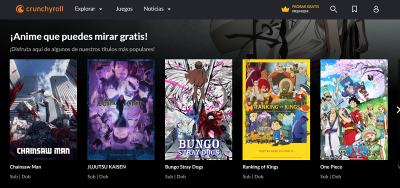 Crunchyroll: las mejores paginas para ver anime gratis