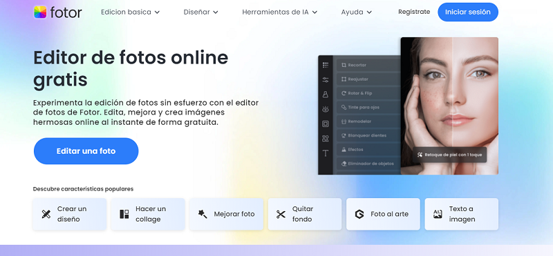 Fotor - Páginas Para Editar Fotos online gratis